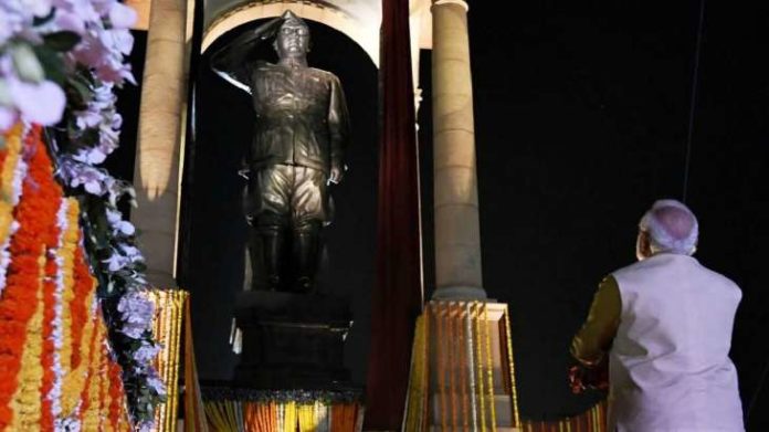 राजपथ से कर्तव्य पथ बनते ही वहां पर नेताजी की मूर्ति नई दिल्ली की बनी नई शान