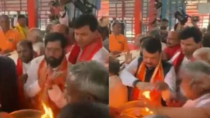 अयोध्या में महाराष्ट्र के मुख्यमंत्री एकनाथ शिंदे और देवेंद्र फडणवीस ने राम लला के दर्शन किए, महाआरती में भी हुए शामिल