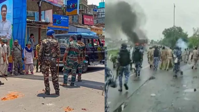 पश्चिम बंगाल में खूनी हिंसा के बीच मतदान जारी; कूच बिहार में मतदान केंद्र पर तोड़फोड़ और आगजनी; बीजेपी पोलिंग एजेंट की हत्या