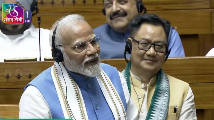 प्रधानमंत्री नरेंद्र मोदी ने संसद में सुनाया कांग्रेस के 99 मार्क्स वाला किस्सा, जानिए क्या कहा